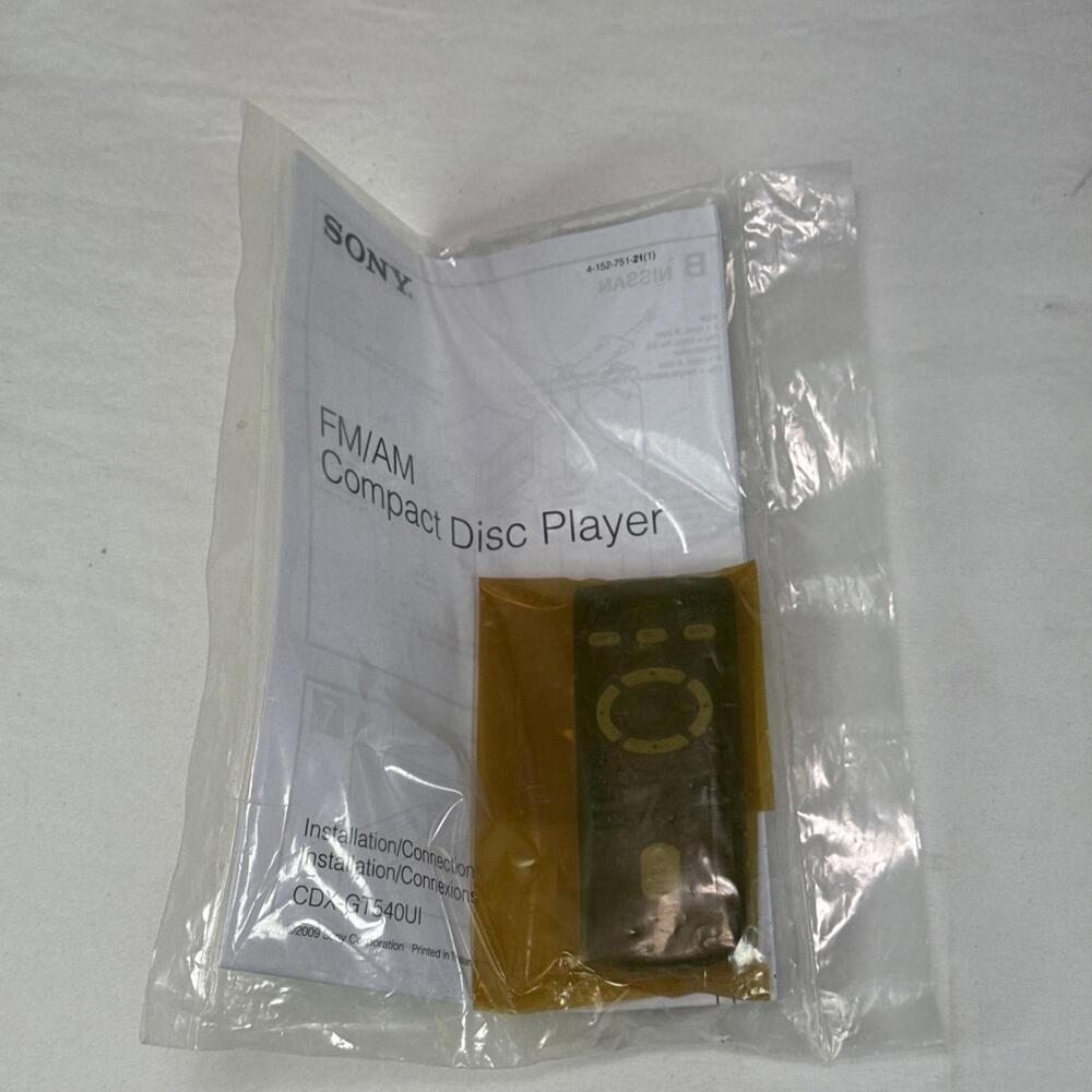 SONY Remote RM-X211/ CDX-GS500R CDX-GT40U CDX-GT40UW CDX-GT45U